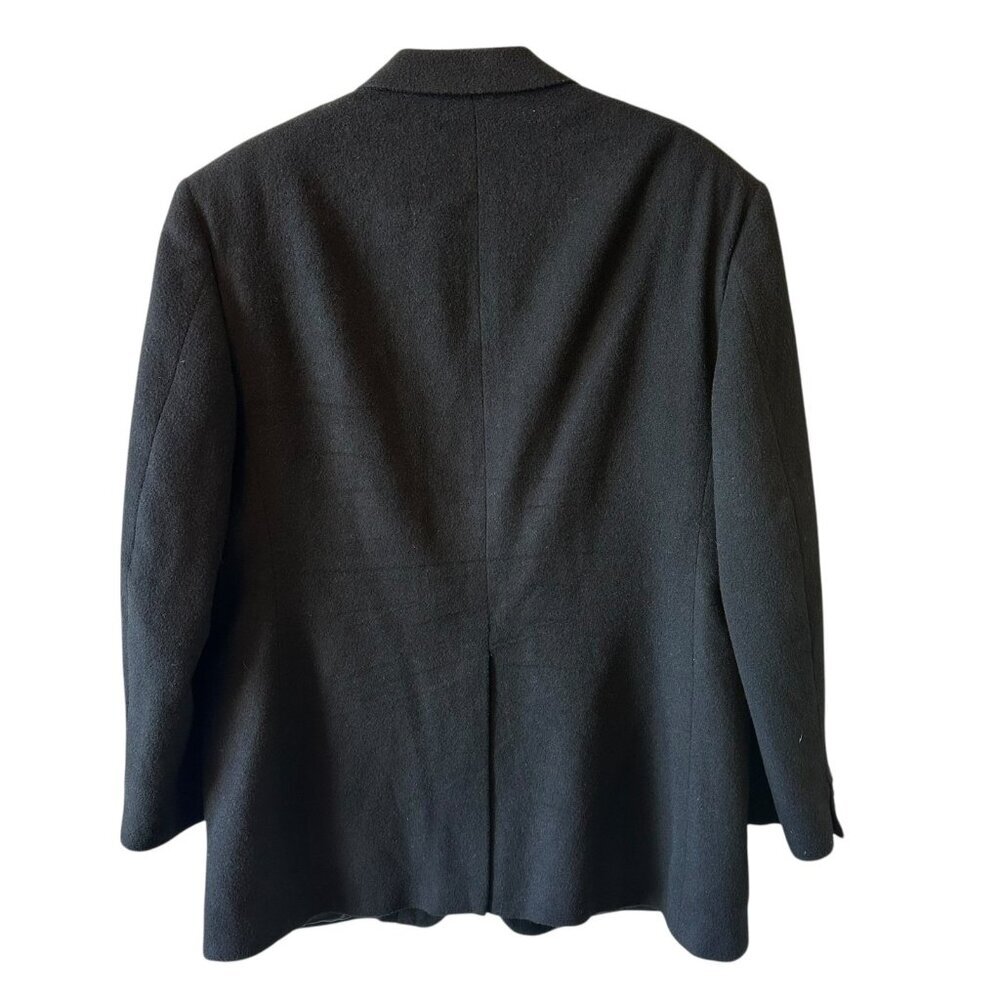 Roundtree & Yorke Black Camel Hair Blazer – Classic Men’s Jacket Size 46 L - Picture 5 of 7